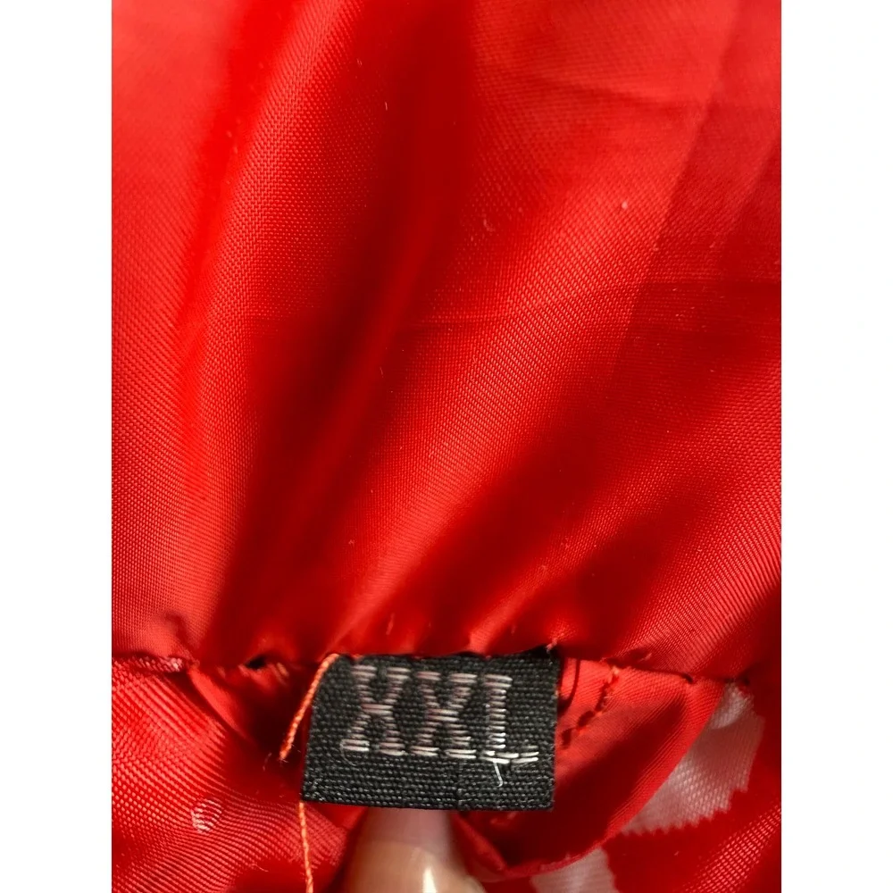 Getrey x RX Fashion Is A Drag Puffer Jacket Red XXL Graphic Streetwear